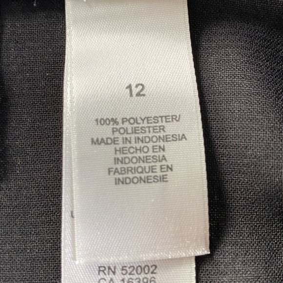 Emma James Womens Black Paisley Print Button-Down Collared Blouse Size 12 Office - Picture 4 of 9